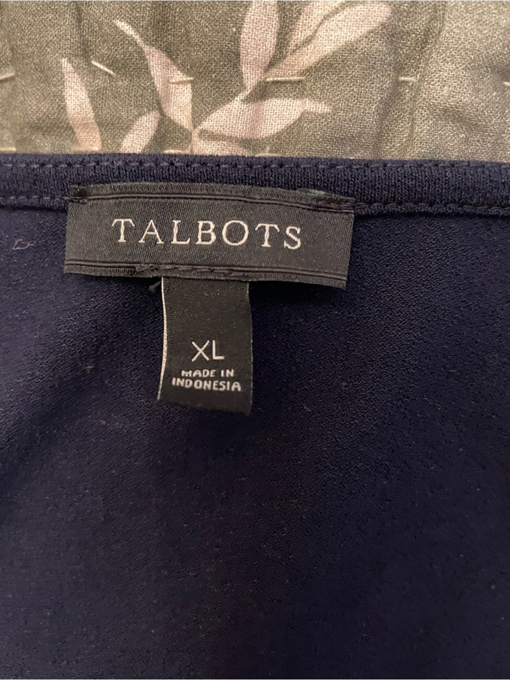 Talbots Navy Blue Rayon Blend dress